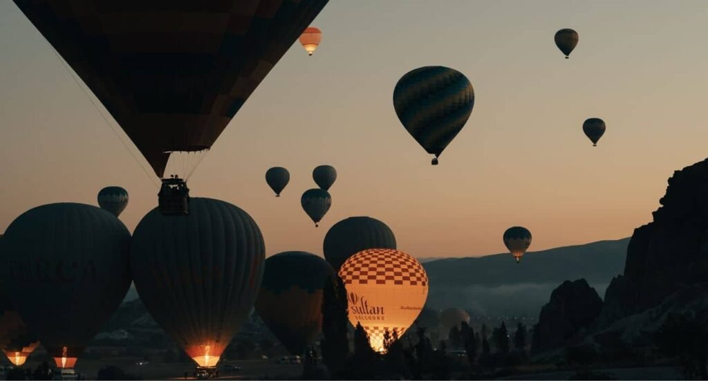 Hot air balloon ride experience gift
