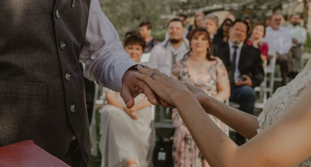 celebration of happy wedding