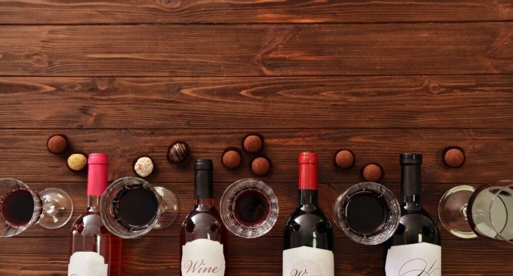 Wine bottles gift idea tasting