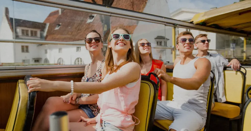 Peer recognition program showing colleagues celebrating team members with experience gift